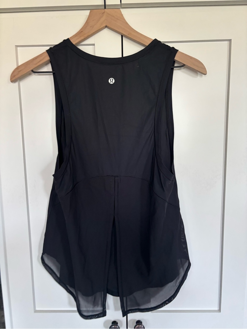 lululemon athletica Black Mesh-Back Athletic Tank Top